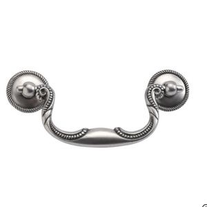 Hickory Hardware Manor House Collection 3-1/2 Inch Silver Stone Cabinet Pull